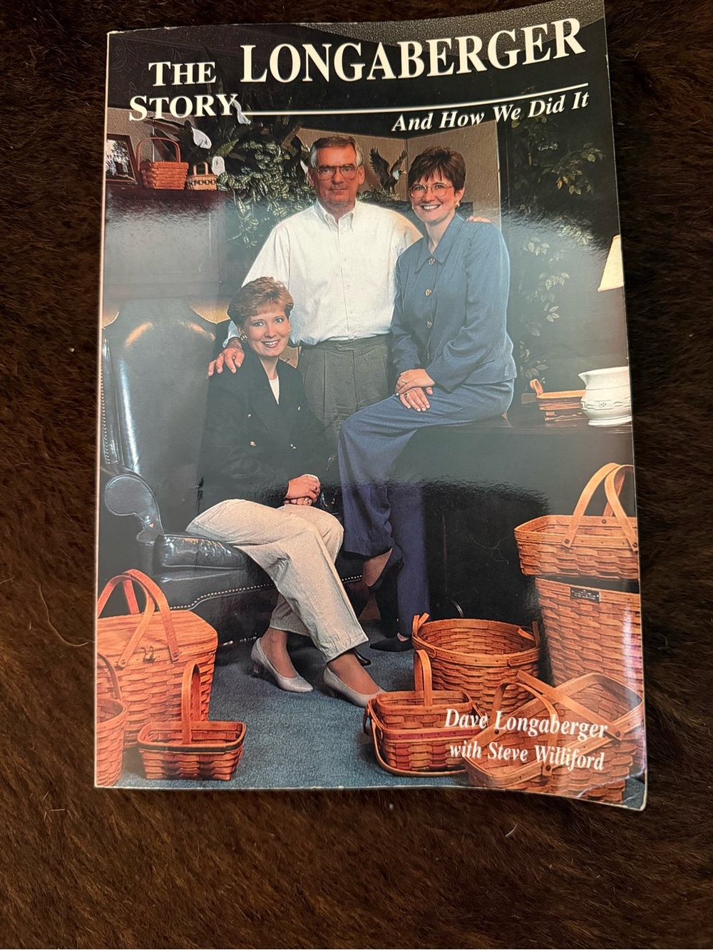 Longaberger Coffee Table Book with Brown & Blue Cover